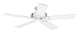 Hunter 25517 Summer Breeze Ceiling Fan with White/Bleached Oak Blades, White
