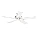 Hunter 25517 Summer Breeze-White/Bleached Oak-Blades-Ceiling Fan, White