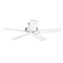 Hunter 25517 Summer Breeze Ceiling Fan with White/Bleached Oak Blades, White