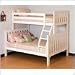 Canwood Alpine II Twin over Full Bunk Bed with Ladder/Guard Rail, White