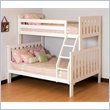 Canwood Alpine II Twin over Full Bunk Bed with Ladder/Guard Rail, White