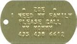 Pet ID Tags, Aluminum, Red