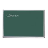 Chalkboard with Satin-Finished Aluminum Frame, 48w x 36h - Sold as 1 Each