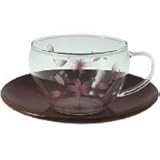 セレック　耐熱ガラスカップ&ソーサー　GCW-1　桜日和