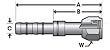 Red Dot Refrigerant Hose Fitting 70R8706 Red Dot Refrigerant Hose Fitting 70R8706