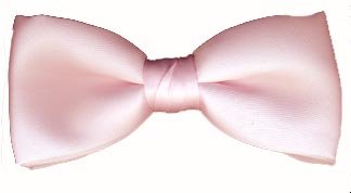 Light Pink Clip On Bowties