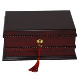 Wooden Jewelry Box with Edging - Walnut (Apparel)