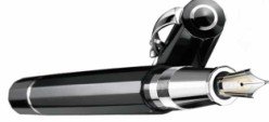 Omas Fountain Pen Arte Italiana Paragon Black Resin Hi Tech Platinum Finish Fountain Pen