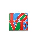 Robert Indiana, LOVE Sculpture - LOVE Lapel Pin - Color (2 Packs)