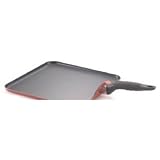 Mirro Get A Grip Aluminum Nonstick 11-Inch Griddle, Red