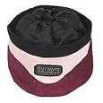 Port-A-Bowl (Collapsible Travel Pet Dish with Drawstring) Pink/Burgundy