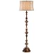 Walnut Turned Column Wood Floor Lamp