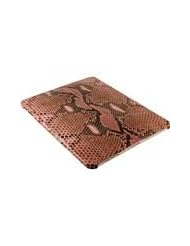 Pink iPad Clip On Case - Genuine Python Snakeskin Leather