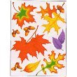 WINDOW CLING FALL LEAVES 12 X 17