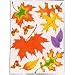 WINDOW CLING FALL LEAVES 12 X 17