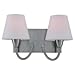 Sea Gull Lighting 44385BLE-962 Stockholm Two-Light Vanity/Bath Fixture, Brushed Nickel Finish with Etched Opal Glass Shades
