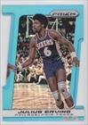 Julius Erving #3/199 Philadelphia 76ers (Basketball Card) 2013-14 Panini Prizm Light Blue Prizms Die-Cut #221