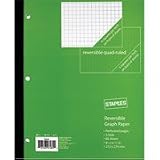 Staples® Combo Reversible Graph Paper/Quadrille Graph Notebook, 8 1/2" x 11" Staples® Combo Reversible Graph Paper/Quadrille Graph Notebook, 8 1/2" x 11"