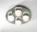 Kitchen & Housewares : Nico polished chrome round bathroom flush