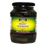 UPC 876941000375 product image for Pampa Pickles Sweet Gherkins 12 OZ (Pack of 24) | upcitemdb.com