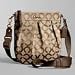 Coach Signature Op Art Parker Swingpack Messenger Bag Purse 42531 Khaki Bronze
