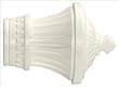 2" Charleston Finial in White finish for a 2" dowel rod - 1 per pack [CAPITOL CITY LUMBER]