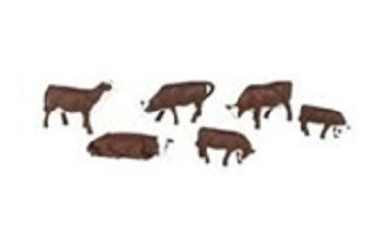 Bachmann Trains Cows - Brown and White