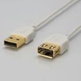 バッファローコクヨサプライ Arvel USB延長スリムケーブル 0.5M ホワイト AUSE05WH
