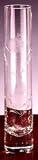 Crystal Clear Rose Cut Bud Vase