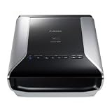 Big Save Canon Products - Scanner, Flatbed, High-Speed, 9600x9600 Res, BK/SR - Sold as 1 EA - Flatbed scanner offers high-speed scanning for photos, film, negatives and documents with 9600 x 9600 max color resolution and 48-bit color depth. Seven EZ Buttons automate the entire scanning process. Scan, copy or create e-mail attachments or PDFs with the push of a button. Auto Scan Mode automatically crops to proper size, scans and saves in the appropriate file format, bringing eight steps into one. The Auto On Sale