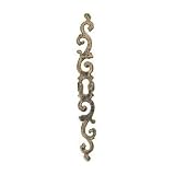 20 x 176mm Brass Keyhole Plate - Oxydized Brass
