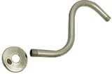 8 Polished Nickel Shower Head S Curved Wall Mount Arm