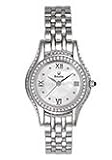 BULOVA Watches:Bulova Watches 96T62 Crystal White Mother-of-Pearl Dial Stainless Steel Women's Watch