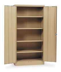 Edsal 1UFD6 Unassembled Storage Cabinet, Standard, Tan