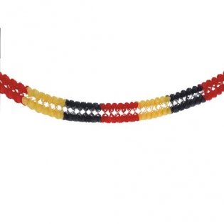 Deutschland Girlande 4m für ihre EM 2012 Party Fanartikel Grillparty Puplic Viewing Fussballfest, schwer entflammbar