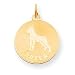 boxer10 - 14k Boxer Disc Charm Measures 263x193mm