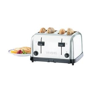 Brushed Chrome 4 Slice Toaster (15-0351) Category: Toasters and Toaster Ovens by