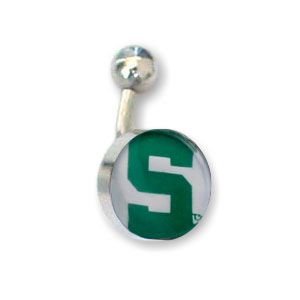 Michigan State Spartans Belly Rings