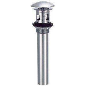 Danze D495008BN 1-1/2-Inch Drain with Overflowith with Cover and Grid Strainer, Brushed Nickel