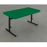 30 x 48 Computer Table - Adjustable - Green (Green) (26H x 32W x 48D)