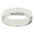Unisex 925 Sterling Silver Wedding Ring Wide Band Smooth Finish