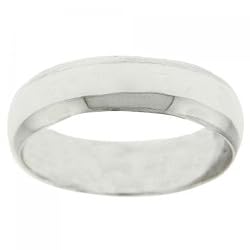 Unisex 925 Sterling Silver Wedding Ring Wide Band Smooth Finish