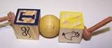AC 035HS ABC 2-Block 4in x 1in Small Hand Held Bird Toy