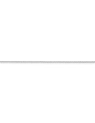 14k White 20in Gold 1.1mm Baby Rope Necklace Chain. Metal Wt- 1.58g
