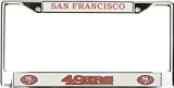 Caseys Distributing 9474638144 San Francisco 49ers Chrome License Plate Frame