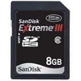 SanDisk SDHC Card Extreme III 8GB 20MB/S SDSDX3-008G-E21