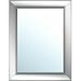 Grooved Frame Metallic Silver Mirror (gold) (21"h X 27"w X .75"d)