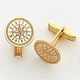 14K Seattle Mariners Disc Logo Cuff Links