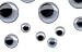 BLACK AND WHITE WIGGLE EYES 100 ASSORTED SELF ADHESIVE 7MM 10MM AND 15MM EYES X43