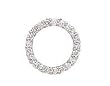 14k White Gold & Diamond Circle Pendant (0.75ctw)